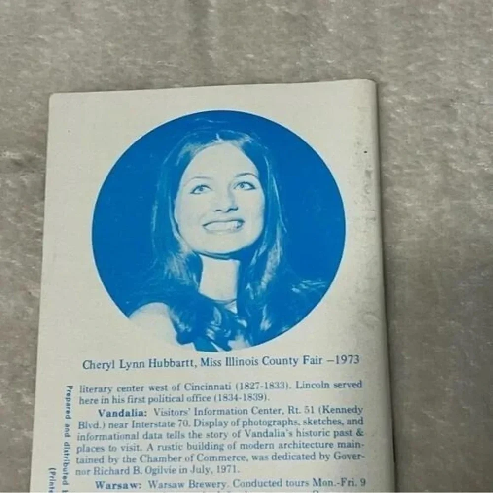 1973 Illinois Calendar of Events Vintage Brochure Booklet